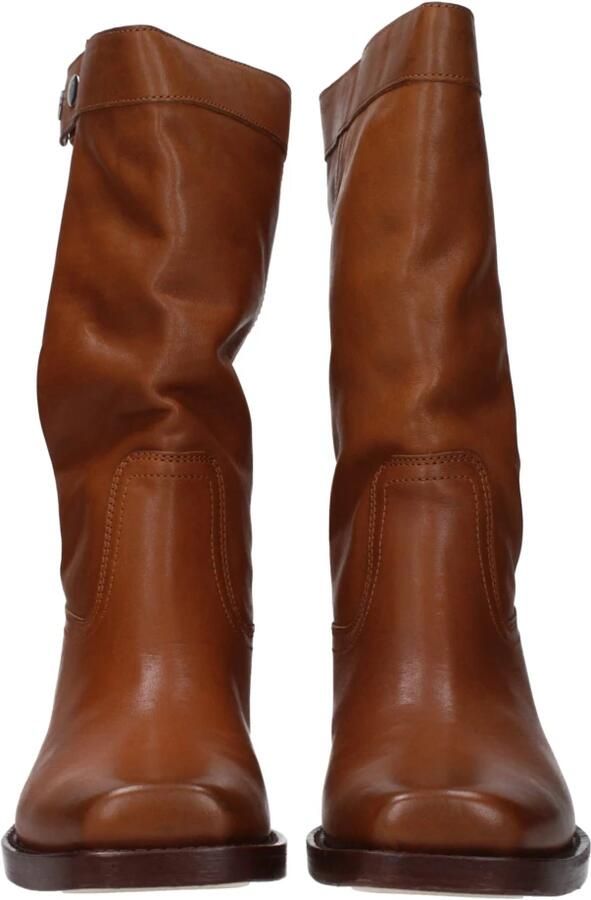 Isabel marant Leren Biker Boots met knoopdetail Brown Dames - Foto 5