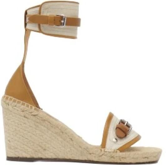 Isabel Marant Leren sleehak sandalen met ronde neus