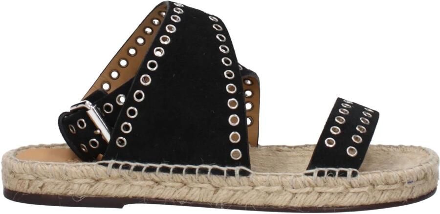 Isabel Marant Zwarte leren sandaal met studs