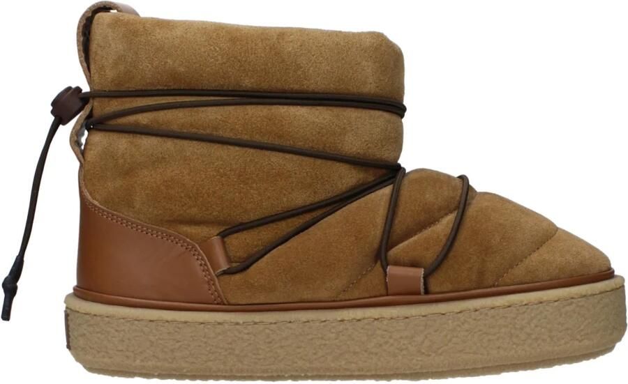 Isabel Marant Bruine leren enkellaarzen