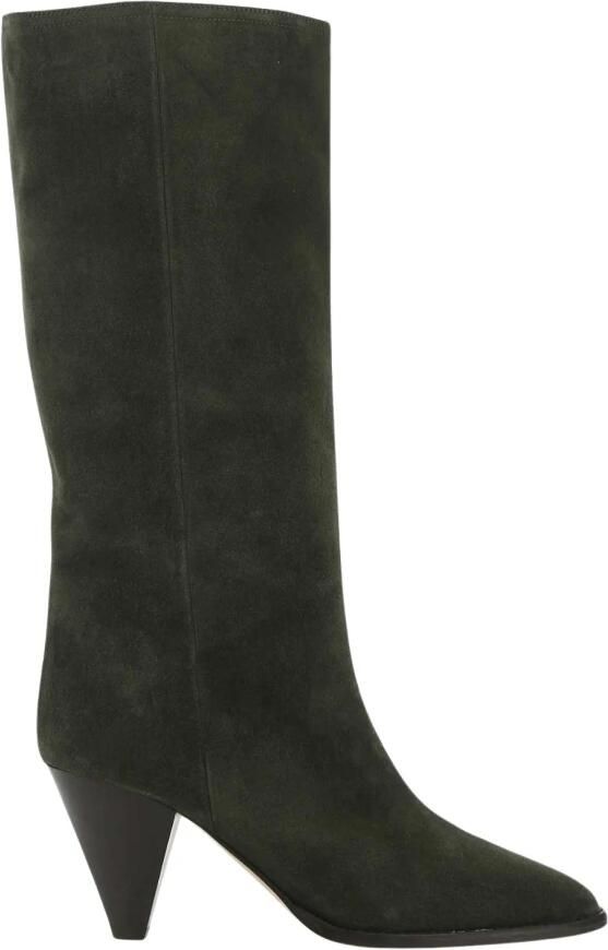 Isabel Marant Suède Laarsjes met Puntneus en Blokhak