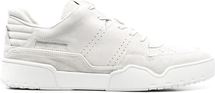 Isabel Marant Witte Leren Lage Sneakers
