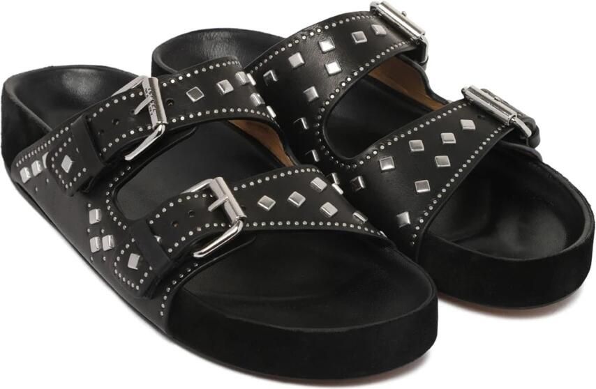 Isabel Marant Zwarte Lennyo Sandalen met Stud Detailing