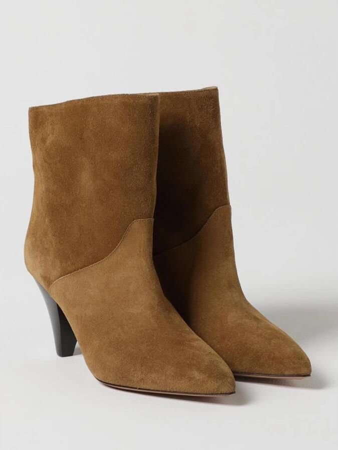 Isabel Marant Zwarte Suède Enkellaarzen - Foto 2
