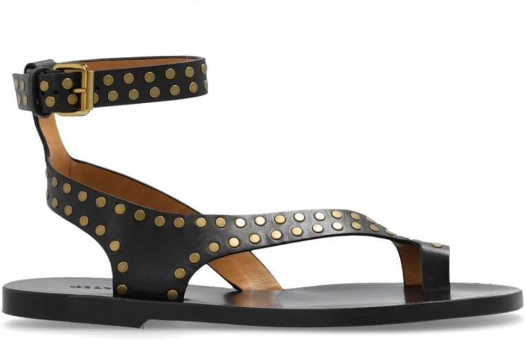 Isabel marant Jiona leren sandalen Black Dames