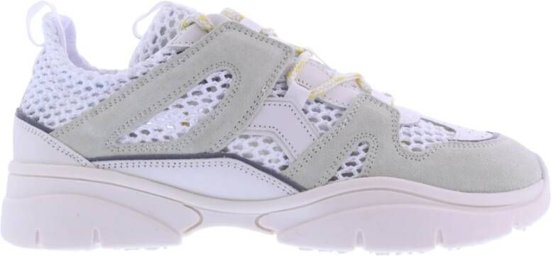 Isabel marant Iconische Kindsay Sneakers met Suède Panelen White Dames