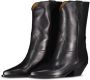 Isabel marant Zwarte Leren Puntige Neus Cubaanse Hak Laarzen Black Dames - Thumbnail 11