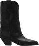 Isabel marant Zwarte Leren Puntige Neus Cubaanse Hak Laarzen Black Dames - Thumbnail 1