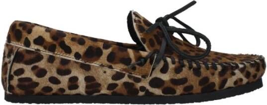 Isabel Marant Luipaarddetail Horsehair Loafer