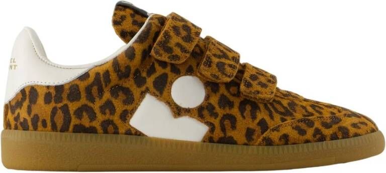 Isabel Marant Luipaardprint Suède Sneakers