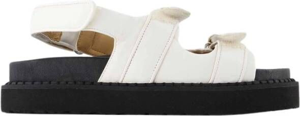 Isabel marant Madee Sandals in White Leather Wit Dames