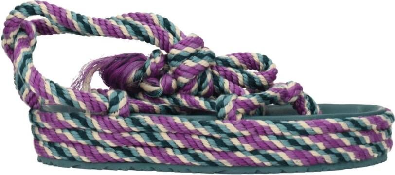 Isabel Marant Multicolor Stoffen Sandaal Casual Stijl