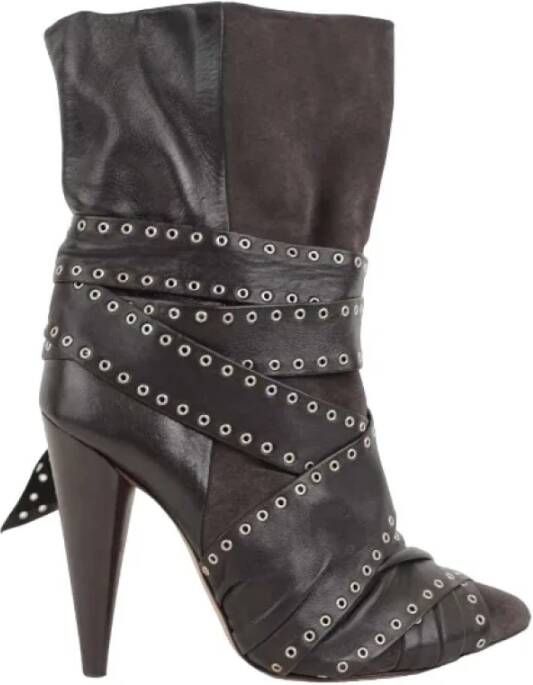 Isabel Marant Pre-owned Leather boots Black Dames