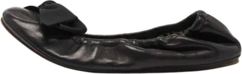 Isabel Marant Pre-owned Leather flats Black Dames