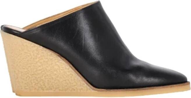 Isabel Marant Pre-owned Leather mules Black Dames