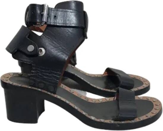 Isabel Marant Pre-owned Leather sandals Black Dames