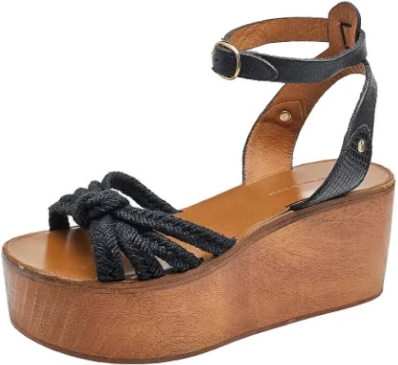 Isabel Marant Pre-owned Leather sandals Black Dames