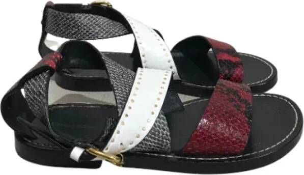 Isabel Marant Pre-owned Leather sandals Red Dames