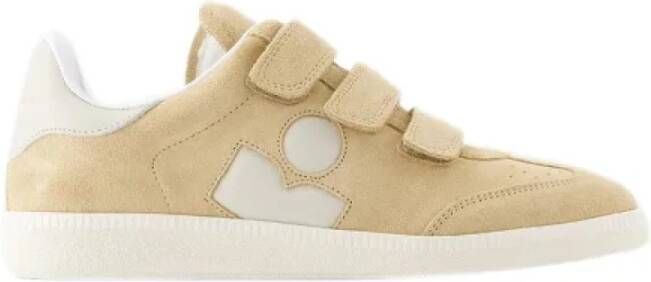 Isabel Marant Pre-owned Leather sneakers Beige Dames