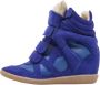 Isabel Marant Pre-owned Leather sneakers Blue Dames - Thumbnail 1