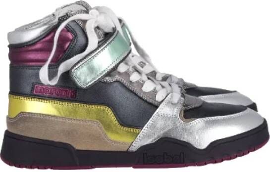 Isabel Marant Pre-owned Metallic Colorblock High-Top Sneakers Multicolor Dames