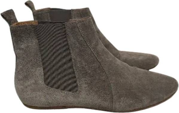 Isabel Marant Pre-owned Suede boots Beige Dames
