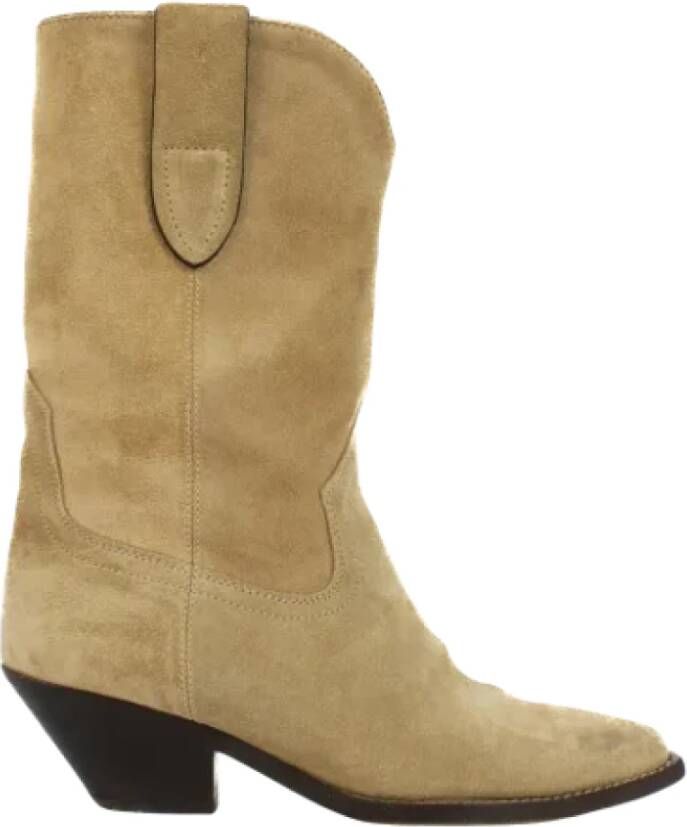 Isabel Marant Pre-owned Suede boots Beige Dames