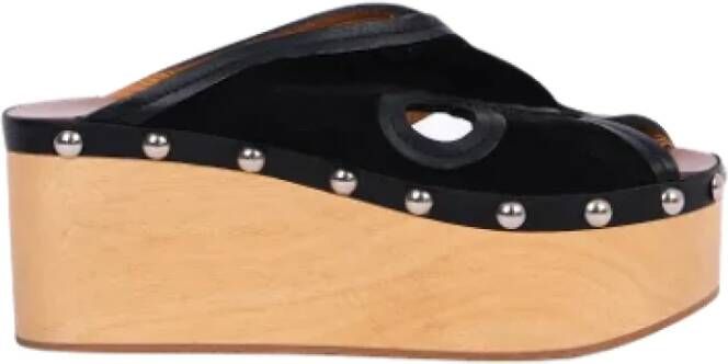Isabel Marant Pre-owned Suede sandals Black Dames