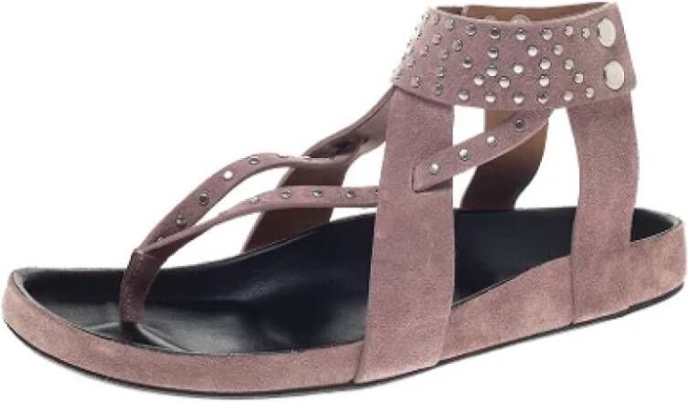 Isabel Marant Pre-owned Suede sandals Pink Dames
