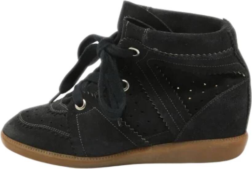 Isabel Marant Pre-owned Suede sneakers Black Dames