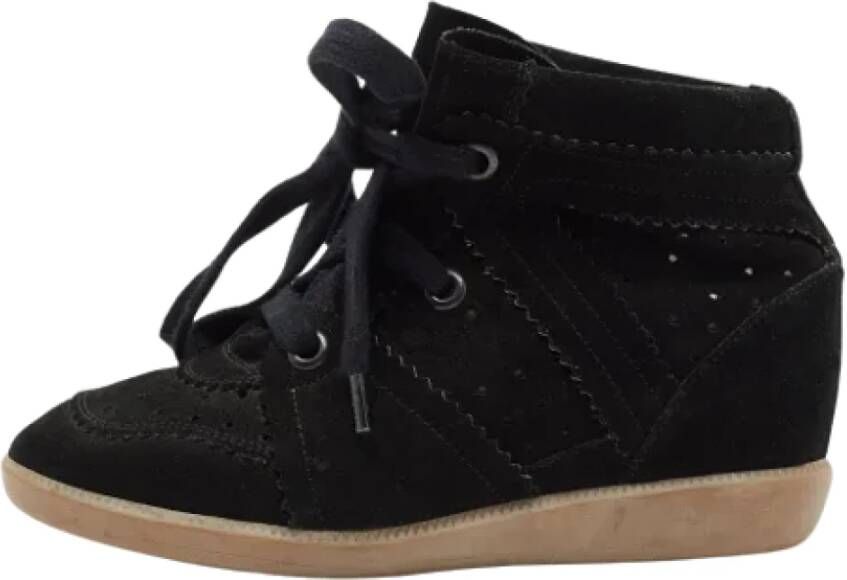 Isabel Marant Pre-owned Suede sneakers Black Dames
