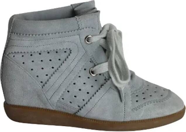 Isabel Marant Pre-owned Suede sneakers Blue Dames