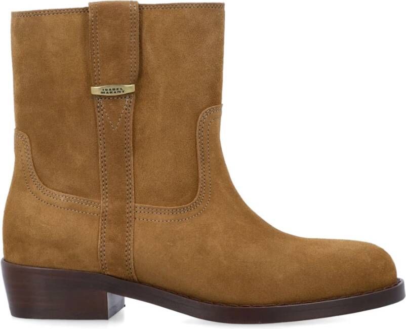 Isabel Marant Sepia Gesloten Neuslaarzen