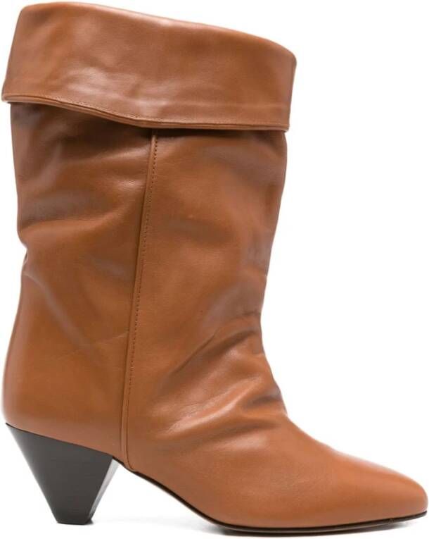 Isabel Marant Stijlvolle Beige Enkellaarzen