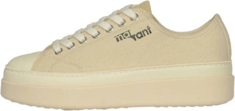 Isabel marant Stijlvolle Lage Top Sneakers Beige Dames