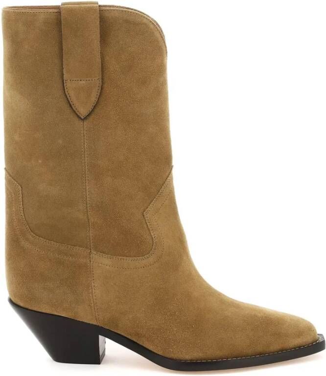 Isabel marant Suede laarzen in Texaanse stijl Beige Dames