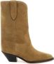 Isabel marant Suede laarzen in Texaanse stijl Beige Dames - Thumbnail 8