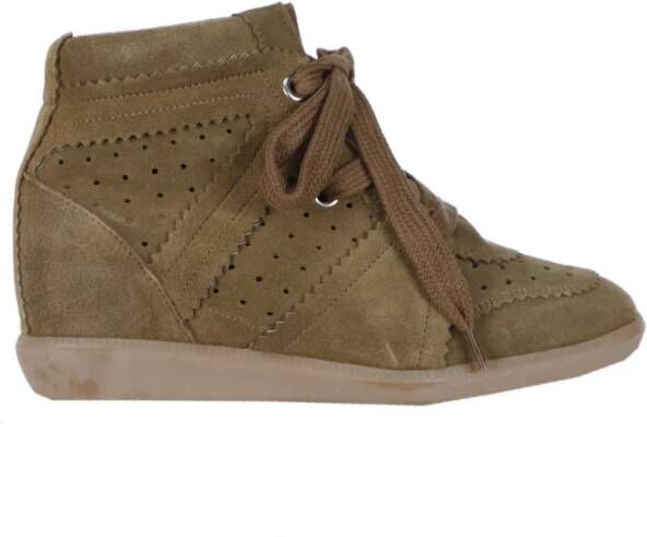 Isabel marant Suede Lace-Up Sneaker Brown Dames