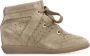 Isabel Marant Suede wedge sneakers met ronde neus - Thumbnail 1