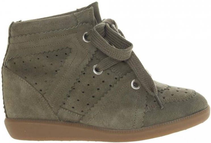 Isabel marant Taupe Suede Bobby Sneakers Brown Dames