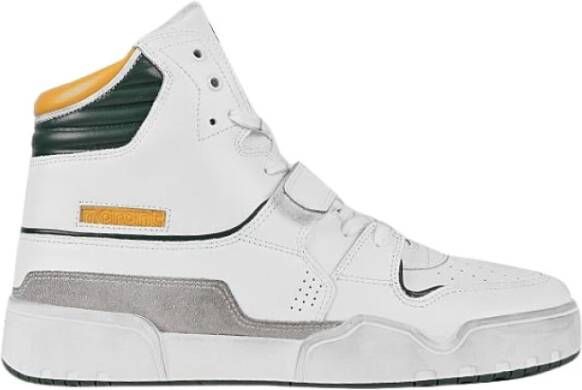 Isabel marant Witte High-Top Sneakers met Groene Accenten White Heren