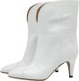 Isabel marant Witte Leren Hoge Hakken Laarzen White Dames - Thumbnail 1