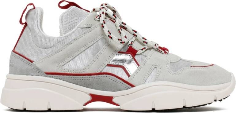 Isabel marant Zilver Rood Kindsay Sneakers Gray Dames