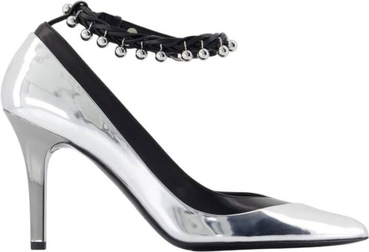 Isabel Marant Zilveren Nylon Pumps Slip-On Puntige Neus