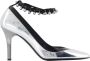 Isabel Marant Zilveren Nylon Pumps Slip-On Puntige Neus - Thumbnail 1