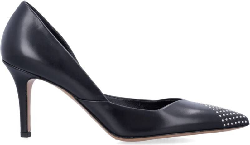 Isabel Marant Zwarte Gesloten Teen Studded Pumps
