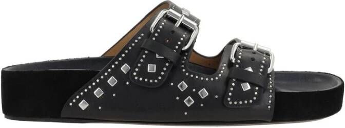 Isabel marant Zwarte Gesp Sluiting Stud Schoenen Black Dames