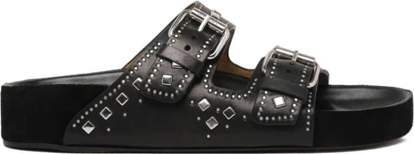 Isabel Marant Zwarte Lennyo Sandalen met Stud Detailing