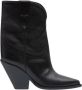 Isabel marant Zwarte Leren Hoge Cow Laarzen Black - Thumbnail 5