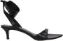 Isabel Marant Zwarte Leren Middelhak Sandalen - Thumbnail 1